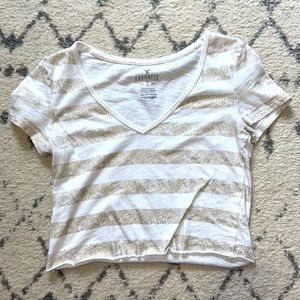 Aeropostale “Favorite” Tee CROPPED Size Small